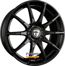 4x TOMASON TN1 FLOW Black Painted 8x20 ET45 5x108 Alufelgen 20 Zoll