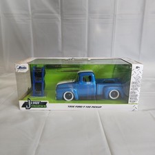 Jada 1:24 Just Trucks w/ extra Wheels 1956 Ford F-100 Pickup 31541 Blue Diecast