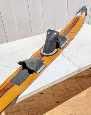 VINTAGE MAHERAJAH WOOD WATER SKI CONCAVE SLALOM 69''