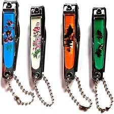 BelloraCare Original Bell Nail Cutter Clipper with Nail File (Set of 4)