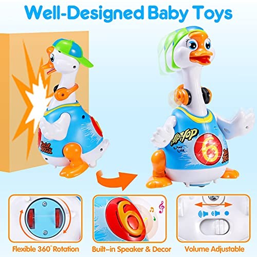 Baby Toys 12-18 Months Crawling Infant Toys Baby Musical Toys Dancing Goose - Bild 5 von 7