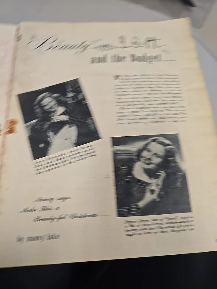 Vintage Magazine Screen Stars January 1945 15 Cents Rita Hayworth EXTREMELY RARE Foto 4 de 4