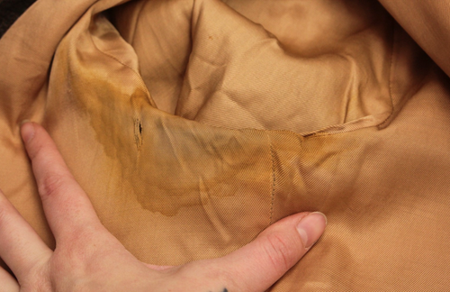 VTG Women's 20s Beige Overcoat W/ Large Collar & Belt Sz M 1920s Sport Coat - Picture 12 of 23