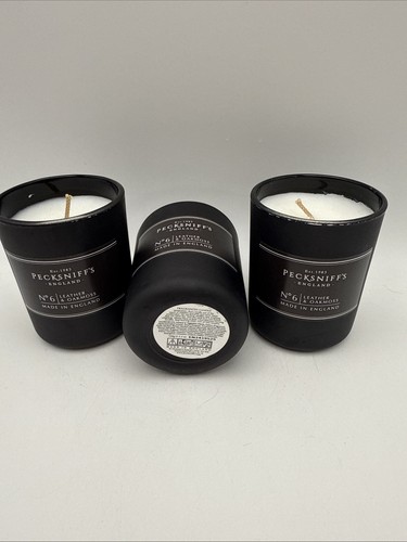 Pecksniffs Menโs Mantle No6 Leather & Oakmoss Candle X 3 ๐๐ - Picture 6 of 6