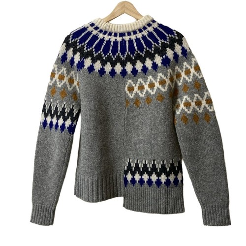 Auth JOSEPH - Cream Navy Multi Women's Sweater - Picture 2 of 6