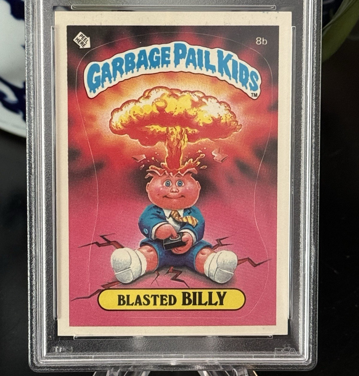 Garbage Pail Kids Blasted Billy Stickers #8b 1985 Series 1  PSA 6 Graded view 4
