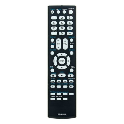 SE-R0305 Replace Remote Fit for Toshiba TV DVD Combo DC-SB1 DC-LWB1 15LV505