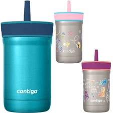 Contigo Kid's 12 oz. Leighton Spill-Proof Stainless Steel Tumbler with Straw