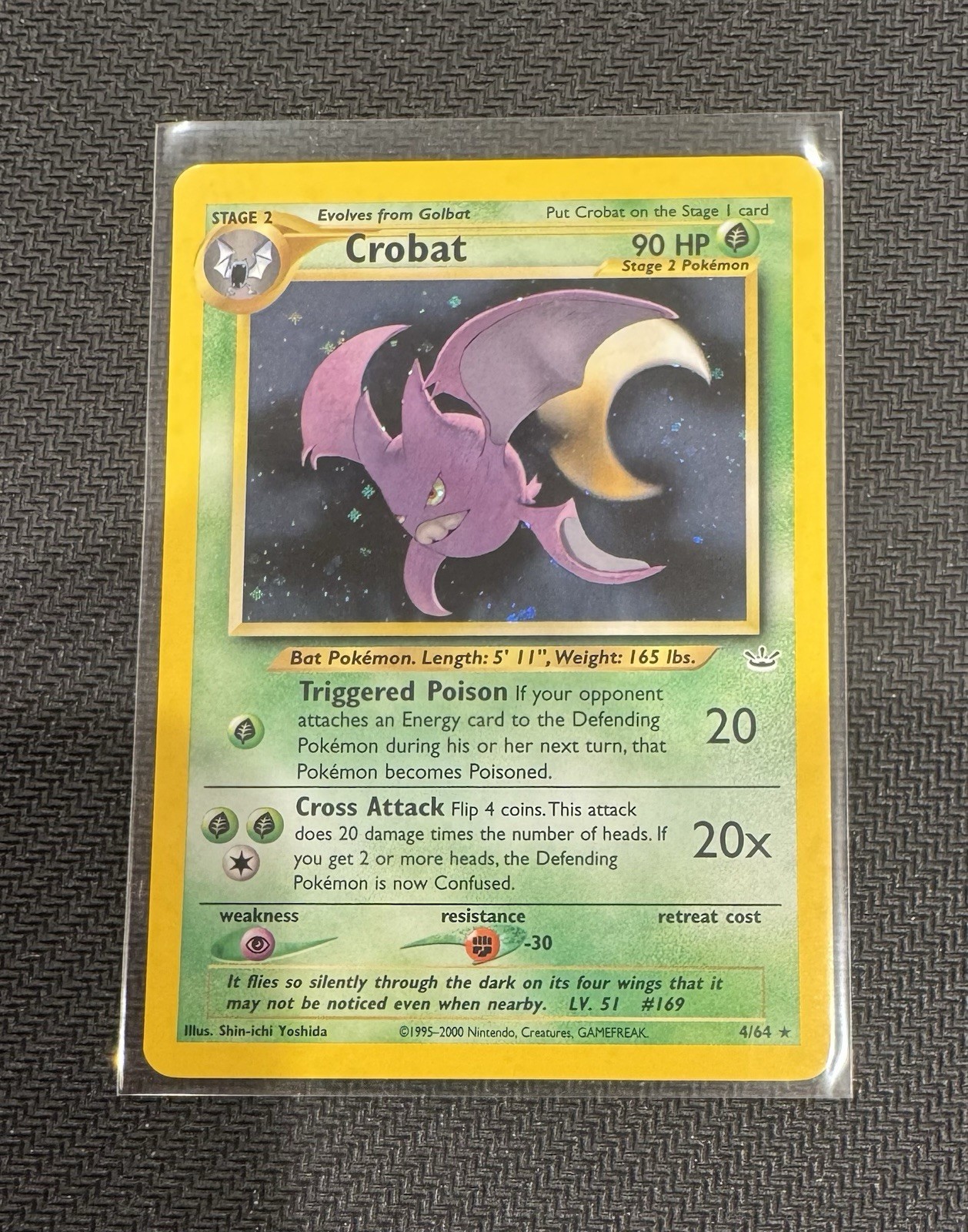 Pokemon TCG Crobat Neo Revelation #4/64 Holo Rare NM Condition