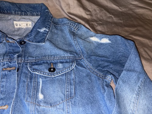 WAIMEA MED. GIACCA DENIM LS BLU INVECCHIATO MOLTO USATA - Foto 6 di 14