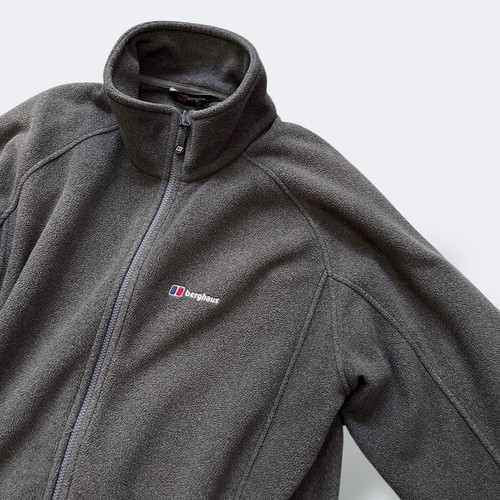 Vintage 00s Berghaus Full Zip Fleece Jacket Size XXL Grey Retro Hiking Outdoors - Picture 2 of 8