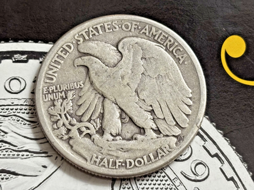 Dateless Walking Liberty Silver Half Dollar 50C - Picture 2 of 2