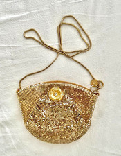 Vintage Beautiful gold mesh evening bag by Regale