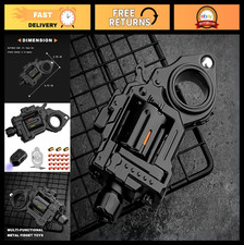 Metal Fidget Gun Toy - Alloy Spinner Clicker  Launcher, EDC Stress Relief Tool