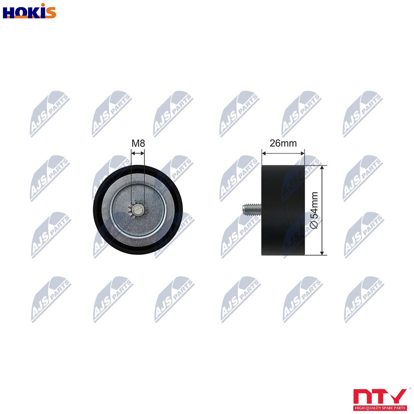 TENSIONER PULLEY VRIBBED BELT RNK-ME-063 FOR MERCEDES-BENZ SPRINTER/46-t/Van - Image 4