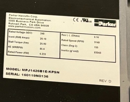 Parker Servo Motor - Picture 2 of 2
