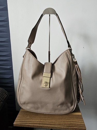 CARVELA By Kurt Gieger Beige Large Shoulder Bag, Hobo Bag, Tassles & Dustbag - Picture 7 of 20