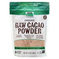 Now Organic Raw Cacao Powder 12 oz