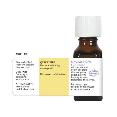 Aura Cacia Pure Essential Oils in Jojoba Oil Balancing Rose Otto 0.5 oz 6 Pack - Picture 6 of 7
