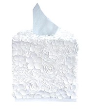 Square Tissue Box Cover Decorative Kleenex Box Holder for Bathroom Living R