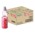 Hatakosen Ramune Strawberry Japanese Soda Soft Drink 200ml (30 Bottles)