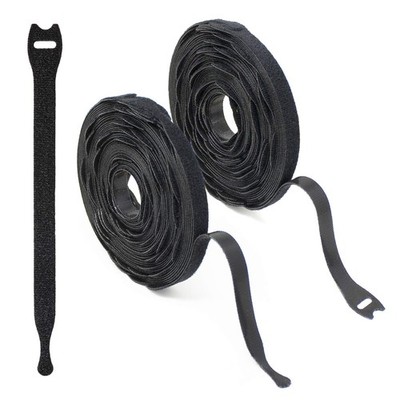 Wrap-It Storage Self-Gripping Cable Ties, 8-inch, 100-Pack (Black) - Cord Tie...
