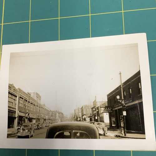 Vintage B/W Photo Business District 1940’s Kansas City History.  - Picture 1 of 8