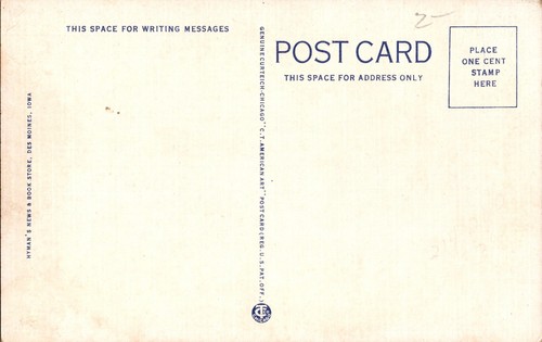 Postkarte Neu Lincoln High School Des Moines Iowa Leinen unbesendet - Bild 2 von 2