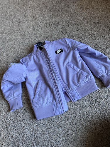 Nike Toddler Purple Quilted Zip Up Jacket Size 4 XS Warm - Picture 1 of 15
