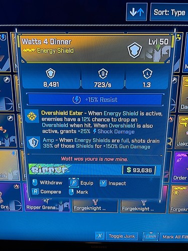 Borderlands 4✨LEGENDARY SHIELD BL4 LVL 50 ITEMS, GUNS, CAPACITY ✅PC-PS-XBOX✨ - Picture 3 of 35