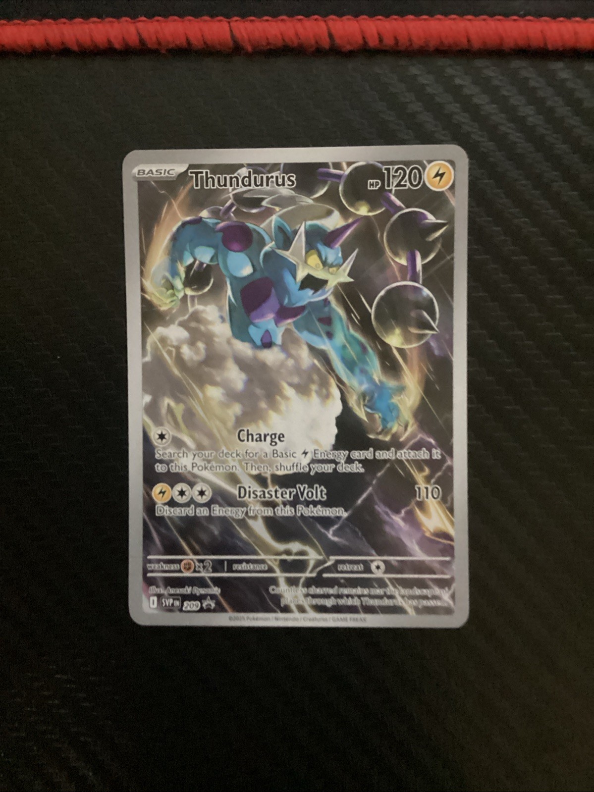 Thundurus 209 Pokémon TCG S&V Black Star Promo Holo NM