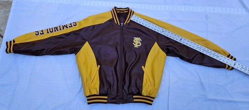 Steve & Barry FSU Florida State Seminoles Lederjacke Vintage Herren Große L - Bild 17 von 19