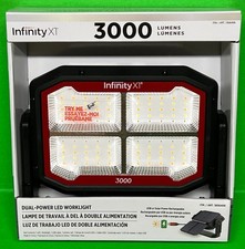 Infinity X1 Dual-Power LED Worklight 3000 Lumens USB or Solar Power Rechargeable