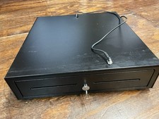 APG Metal Electronic Cash Drawer Minota 16" Black w/ 1 Key