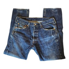 Levi's 501 Men's Original Fit Jeans - Blue , Button Fly Tagged 33x30