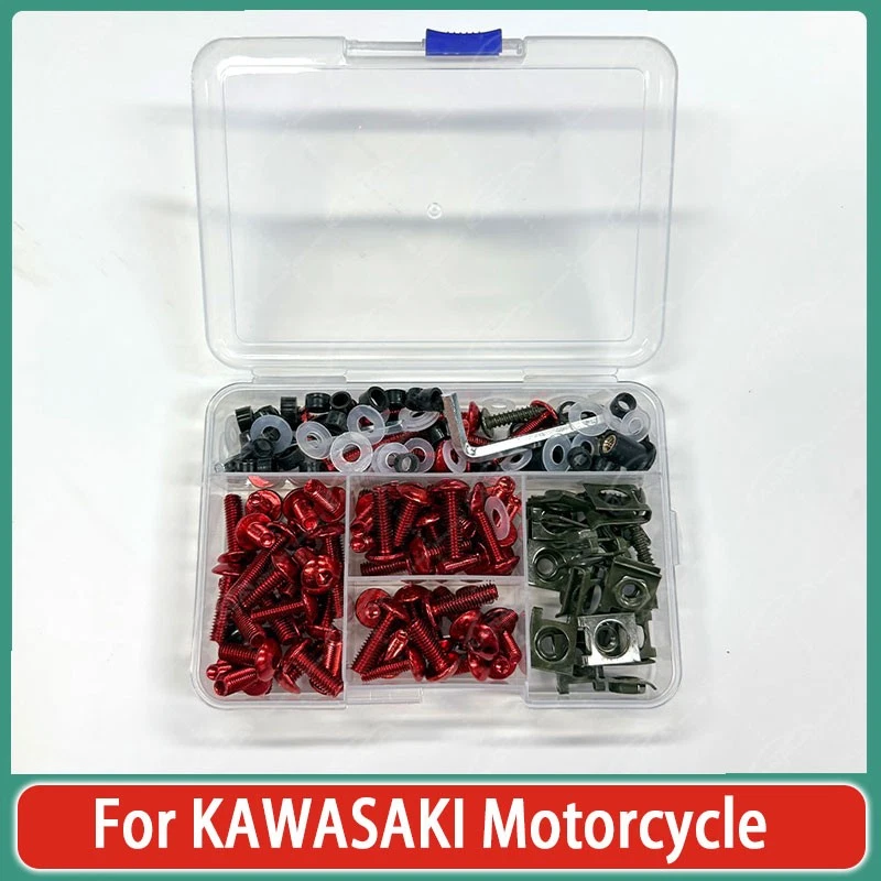 177PCS For KAWASAKI Motorcycle Accessories Fairing Bolts Kit Bodywork Screws — 第 4/4 张图片