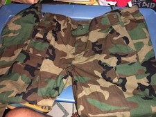 New US Army Woodland Camo Combat BDU Pants Medium Regular