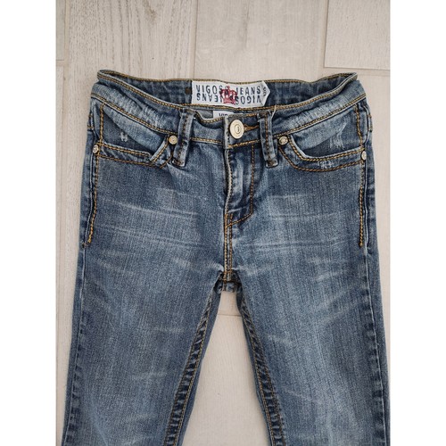Vigoss Jeans Size 10 Girls Youth Skinny Leg Flare Bottoms Cotton Blend Stretch - Picture 2 of 8