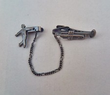 Rare Retro Collar Chain - Skanking Man  Trumpet - Jazz Ska Accessory
