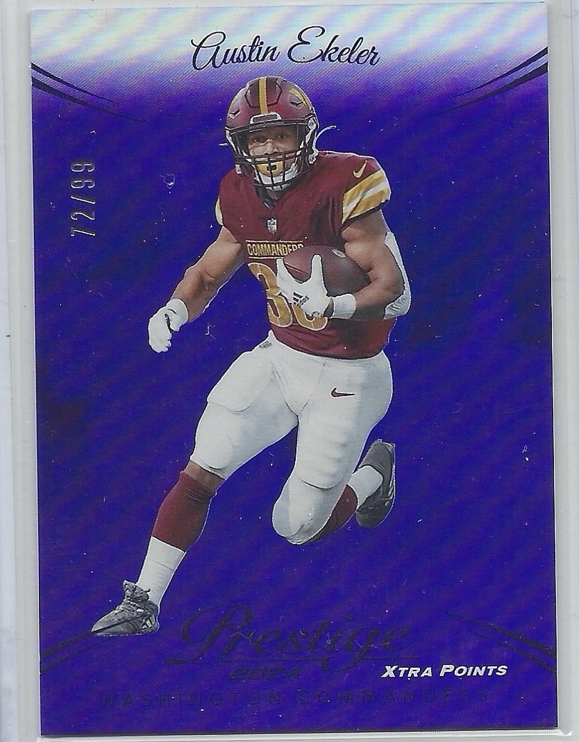 2024 Panini Prestige - Austin Ekeler #293 Xtra Points Premium Purple /99
