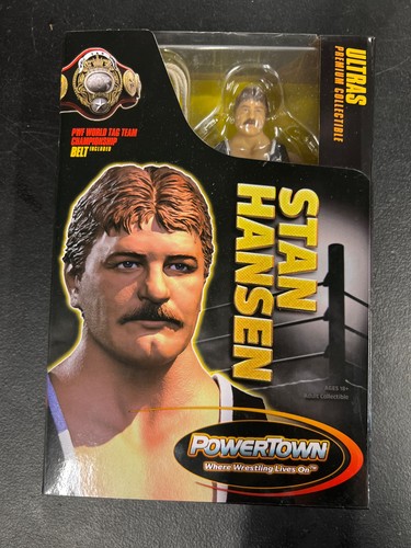 Stan Hansen PowerTown Ultras Series 1 SEALED Wrestling Collectible Action Figure