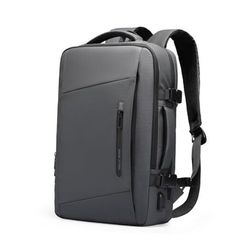 Mark Ryden Business Backpack for Men and Women, Expandable Travel Grey - Picture 1 of 7