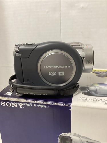 Sony Handycam DCR-DVD405 Digital DVD Video Cámara Videocámara Paquete Probado Funciona - Imagen 12 de 24