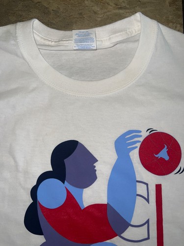 Vintage Chicago Bulls Artist Series Liz Flores Graphic T-shirt White Men's Large - Picture 4 of 7