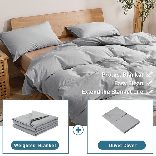 Cooling Weighted Blanket Cover 60"x80" Queen Size (Comfortable and Breathable... - Picture 7 of 7