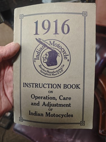 1916 INDIAN Instruction Book On Operation,Care,And Adjustment Of Indian... - Picture 15 of 15