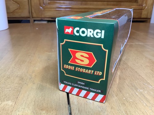 Corgi Super Hauler 59504 Volvo Curtainside Trailer Eddie Stobart  - Picture 2 of 3