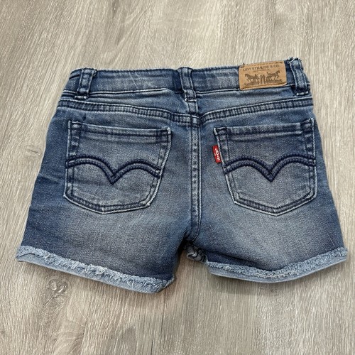 Girls Size 5 Levi’s Jean Shorts Adjustable Waist - Picture 2 of 3