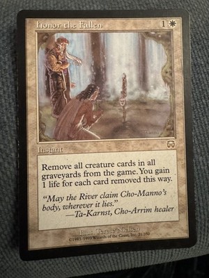 MTG Honor the Fallen NM Mercadian Masques  GAIN LIFE