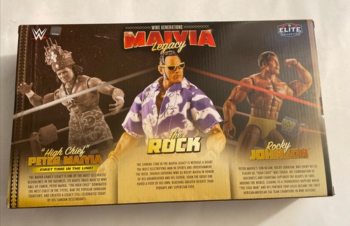 WWE Elite Generations Mavia Legacy The Rock Rocky Johnson Peter 3 PK Figuren Neu - Bild 3 von 13